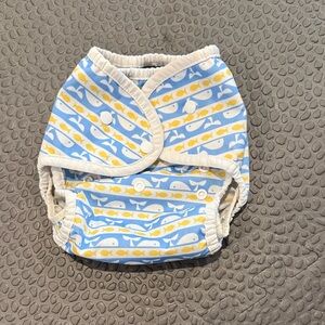 Thirsties Duo Wrap Size Two in Whale Tail